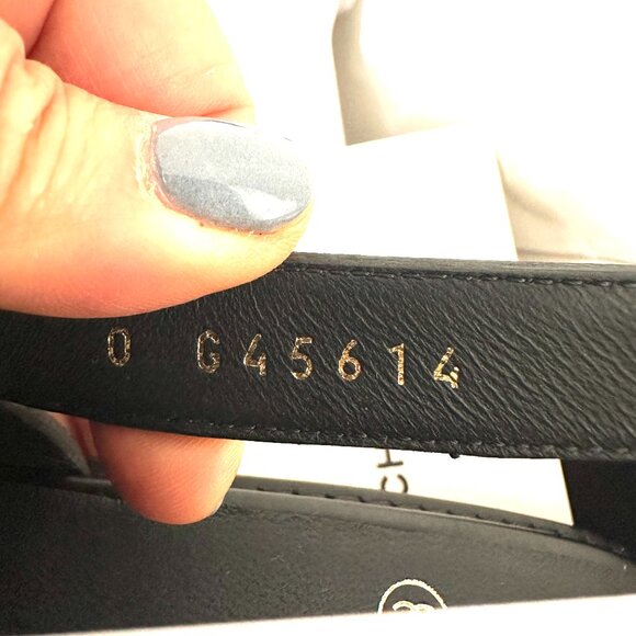 CHANEL REV Crystal CC Logo Leather Slingback Flat Loafers Shoes Sandals - Picture 14 of 16